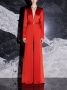 Silvia Tcherassi Taboa satijnen jumpsuit Rood - Thumbnail 3