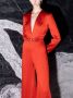 Silvia Tcherassi Taboa satijnen jumpsuit Rood - Thumbnail 4