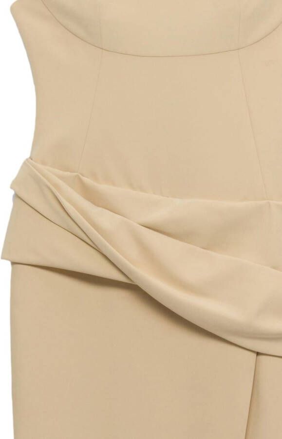 Simkhai Gedrapeerde jurk Beige