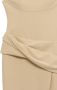 Simkhai Gedrapeerde jurk Beige - Thumbnail 2