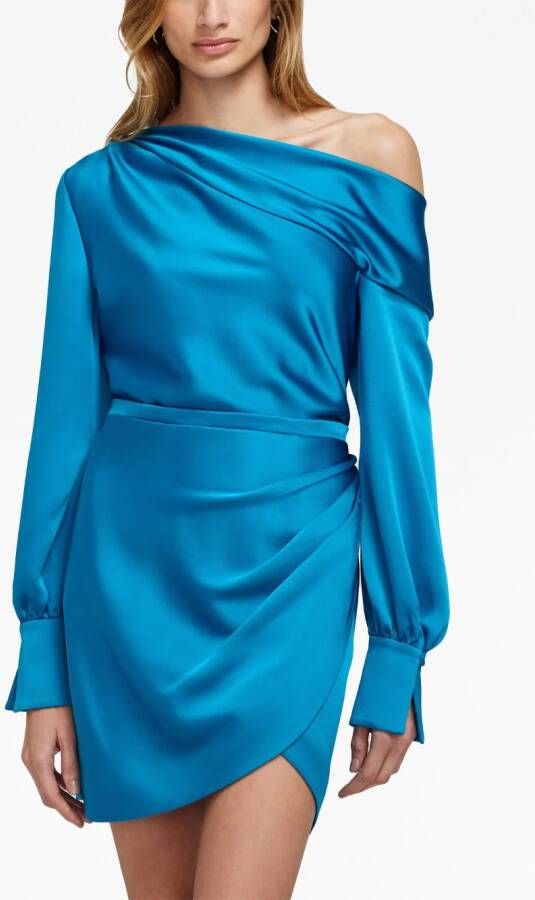 Simkhai Asymmetrische mini-jurk Blauw