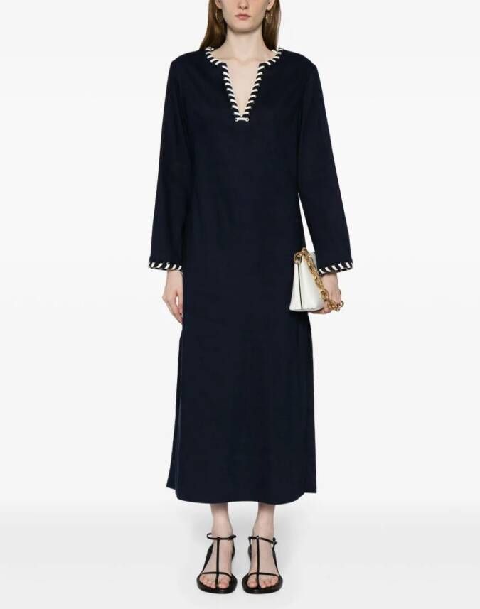 Simkhai Dalta midi-jurk met ringlets Blauw