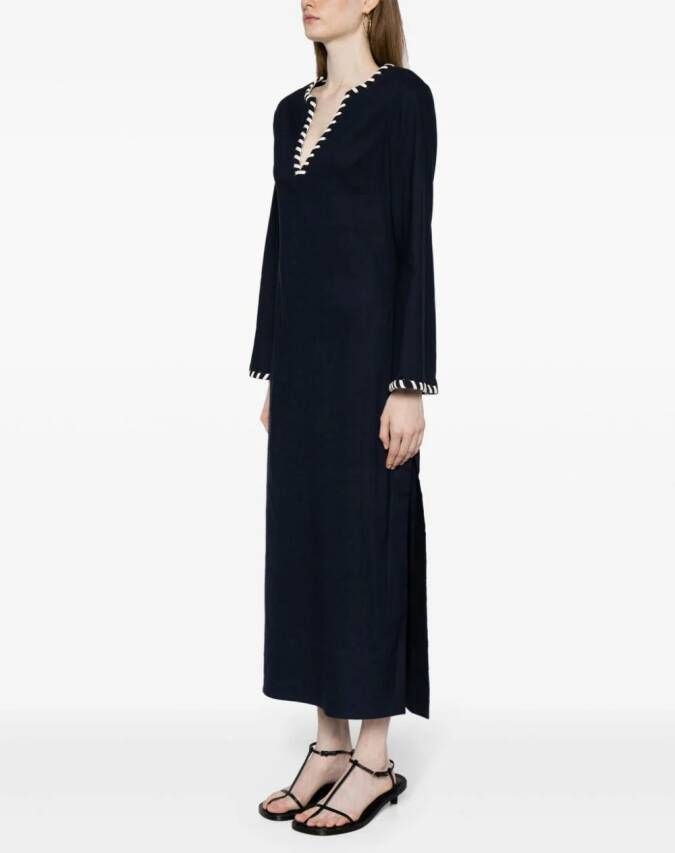 Simkhai Dalta midi-jurk met ringlets Blauw