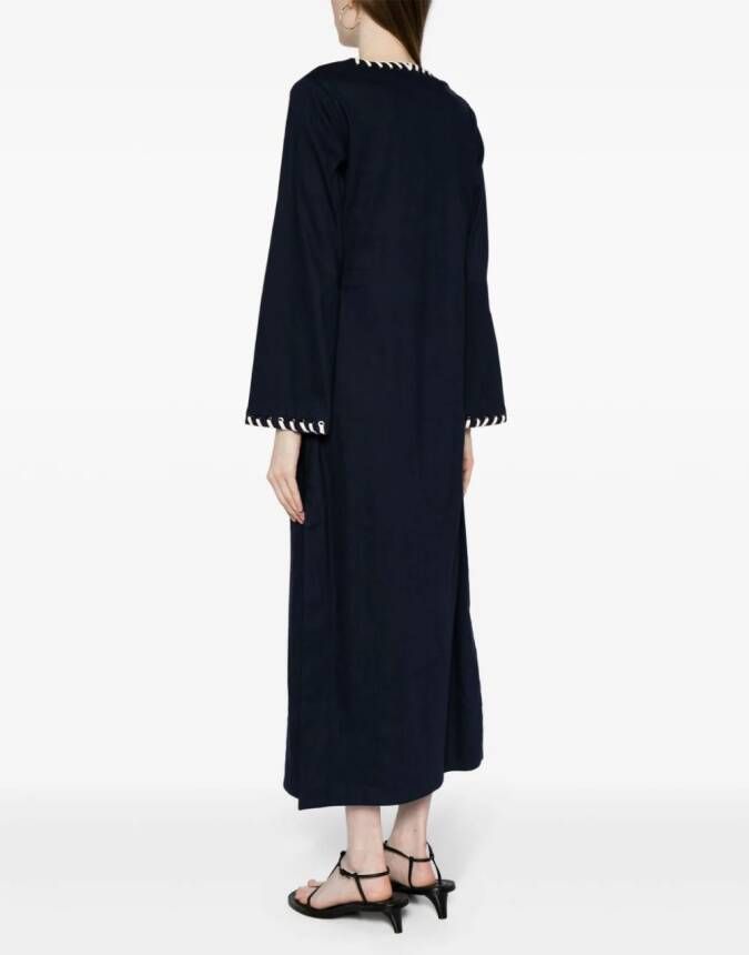 Simkhai Dalta midi-jurk met ringlets Blauw