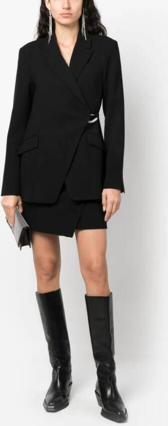 Simkhai Eva blazer met gekruiste hals Zwart