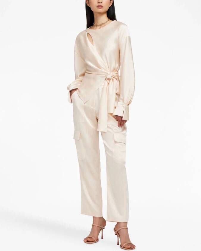 Simkhai Geknoopte top Beige