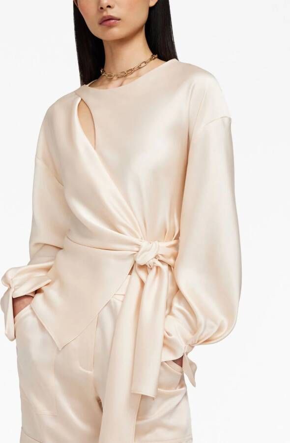 Simkhai Geknoopte top Beige