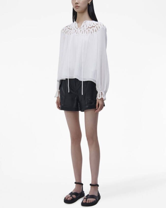 Simkhai Blouse met lange mouwen Wit