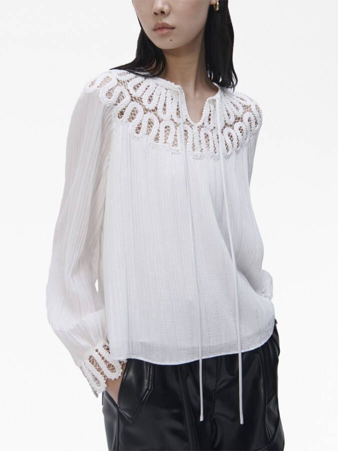 Simkhai Blouse met lange mouwen Wit