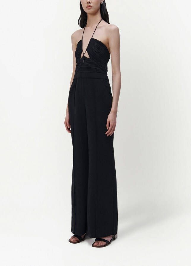 Simkhai Plissé jumpsuit Zwart
