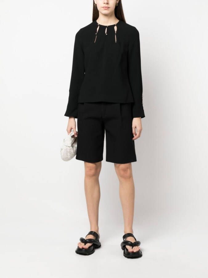 Simkhai Blouse van crêpe Zwart