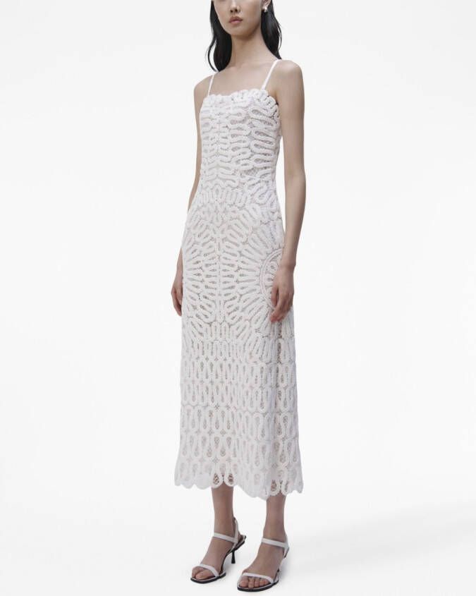 Simkhai Mouwloze midi-jurk Wit