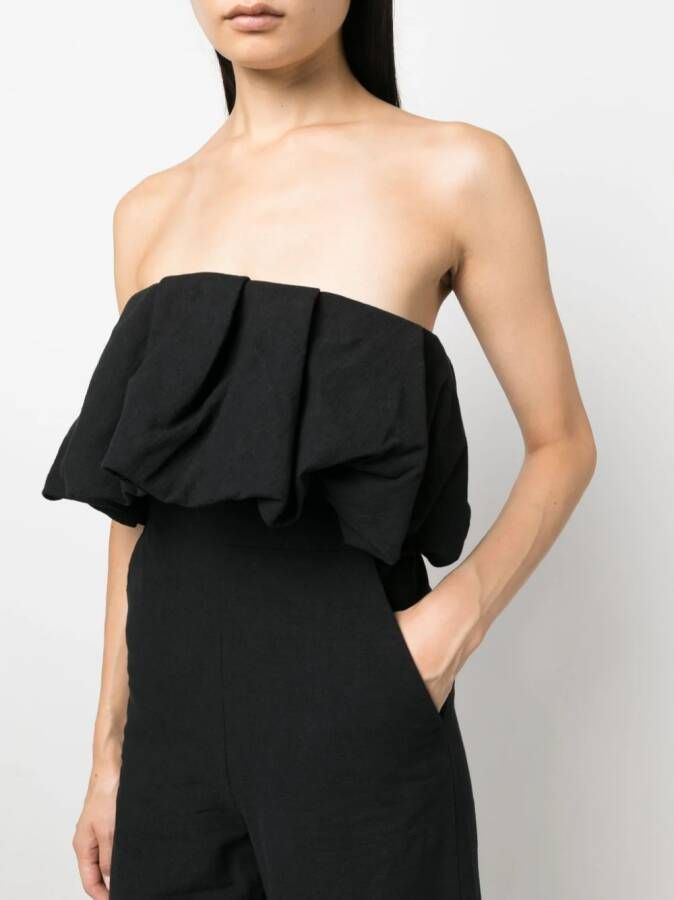 Simkhai Strapless jumpsuit Zwart