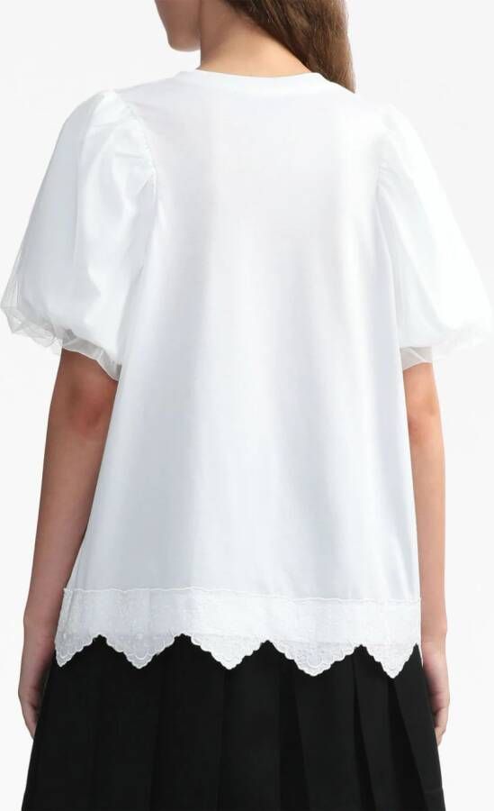 Simone Rocha Blouse verfraaid met parels Wit