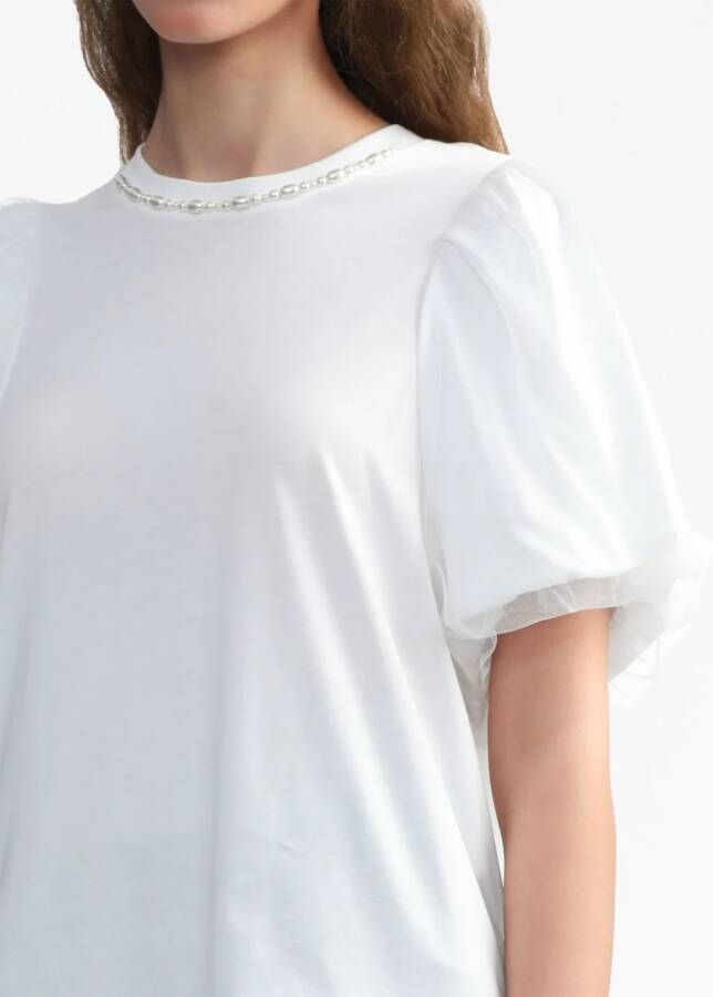 Simone Rocha Blouse verfraaid met parels Wit