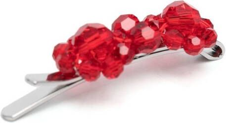 Simone Rocha Haarclip versierd met kristal Rood