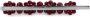 Simone Rocha Haarspeld met bloem Rood - Thumbnail 2