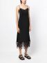 Simone Rocha Midi-jurk met V-hals Zwart - Thumbnail 3