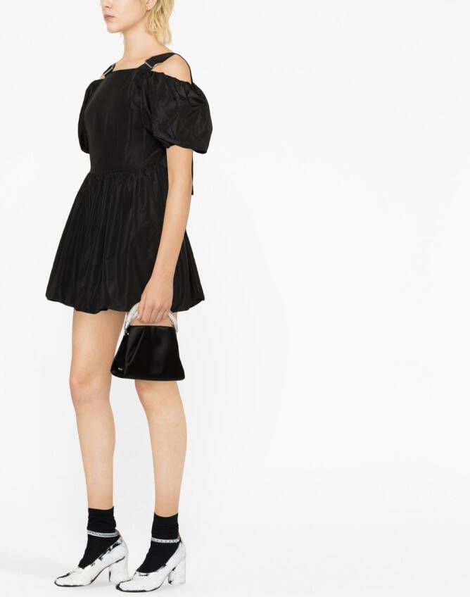 Simone Rocha Mini-jurk met pofmouwen Zwart