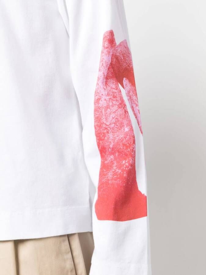 Simone Rocha Project T-shirt met lange mouwen Wit