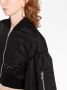 Simone Rocha crystal-embellished cropped bomber jacket Zwart - Thumbnail 3