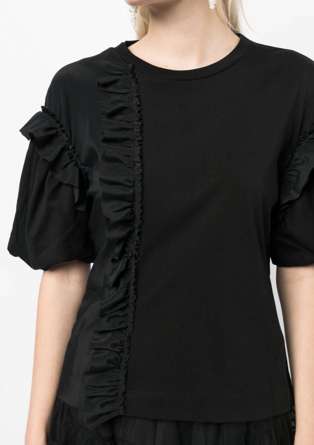 Simone Rocha T-shirt met pofmouwen Zwart