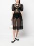 Simone Rocha Midi-jurk met pofmouwen Zwart - Thumbnail 2