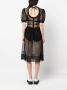 Simone Rocha Midi-jurk met pofmouwen Zwart - Thumbnail 4