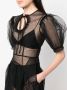Simone Rocha Midi-jurk met pofmouwen Zwart - Thumbnail 5