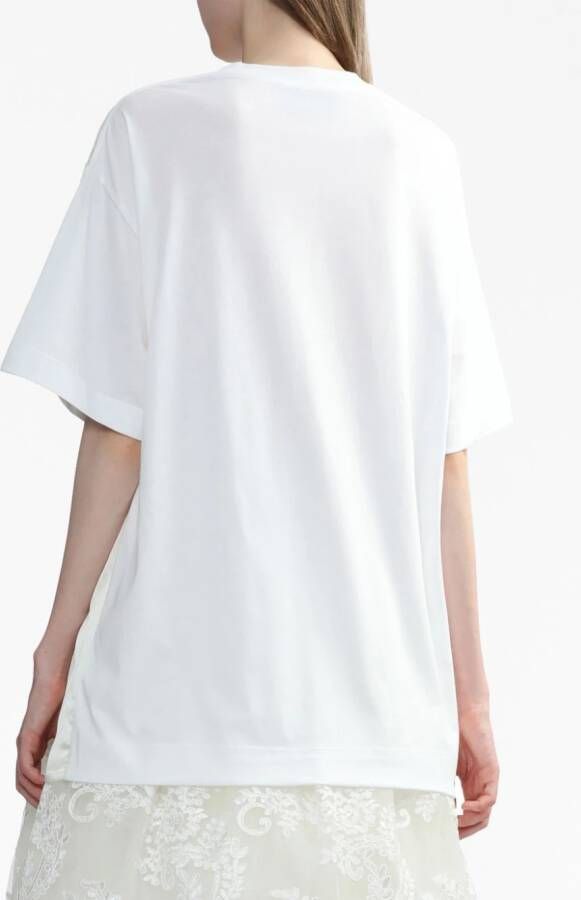 Simone Rocha T-shirt met kant Wit