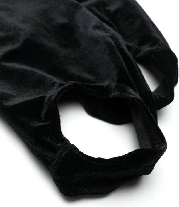 Simone Wild Panty met fluwelen-effect Zwart