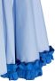 Simonetta Asymmetrische jurk Blauw - Thumbnail 3