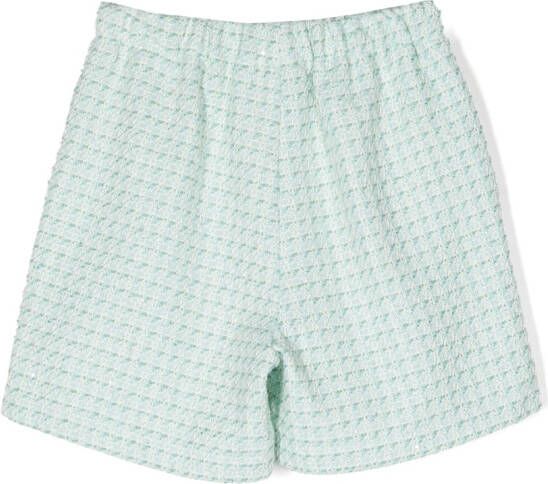 Simonetta Shorts met elastische taille Groen