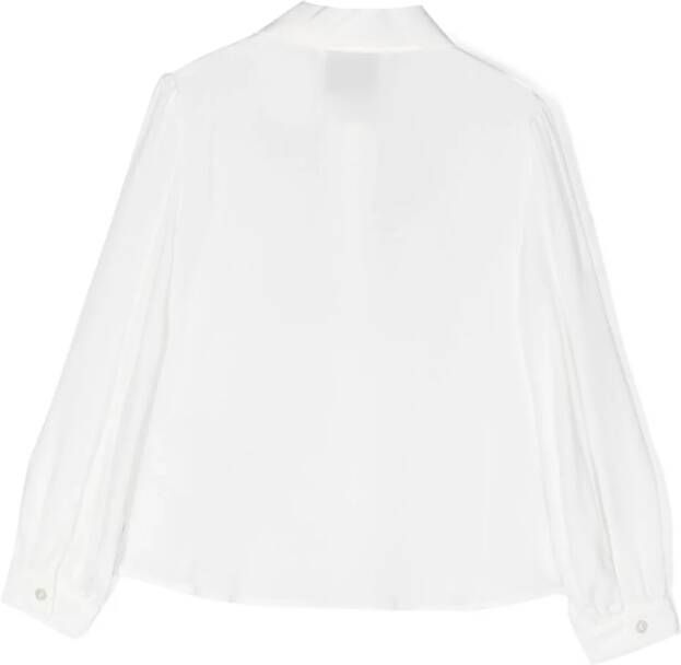 Simonetta Doorzichtige blouse Wit