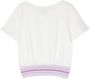 Simonetta T-shirt met elastische taille Wit - Thumbnail 2