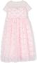 Simonetta Maxi-jurk met bloe patch Roze - Thumbnail 2