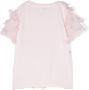 Simonetta T-shirt met bloe patch Roze - Thumbnail 2