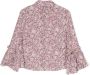 Simonetta Shirt met bloe print Roze - Thumbnail 2