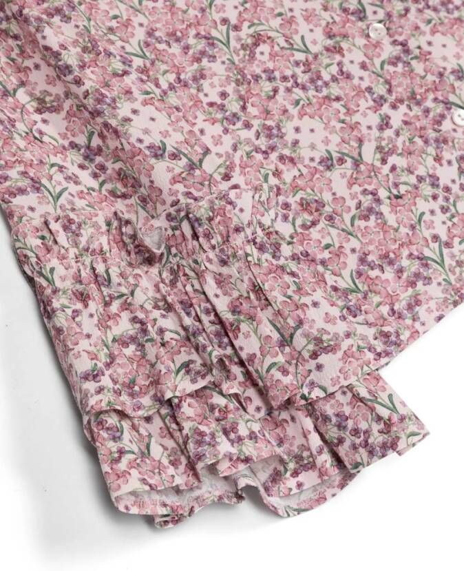 Simonetta Shirt met bloemenprint Roze