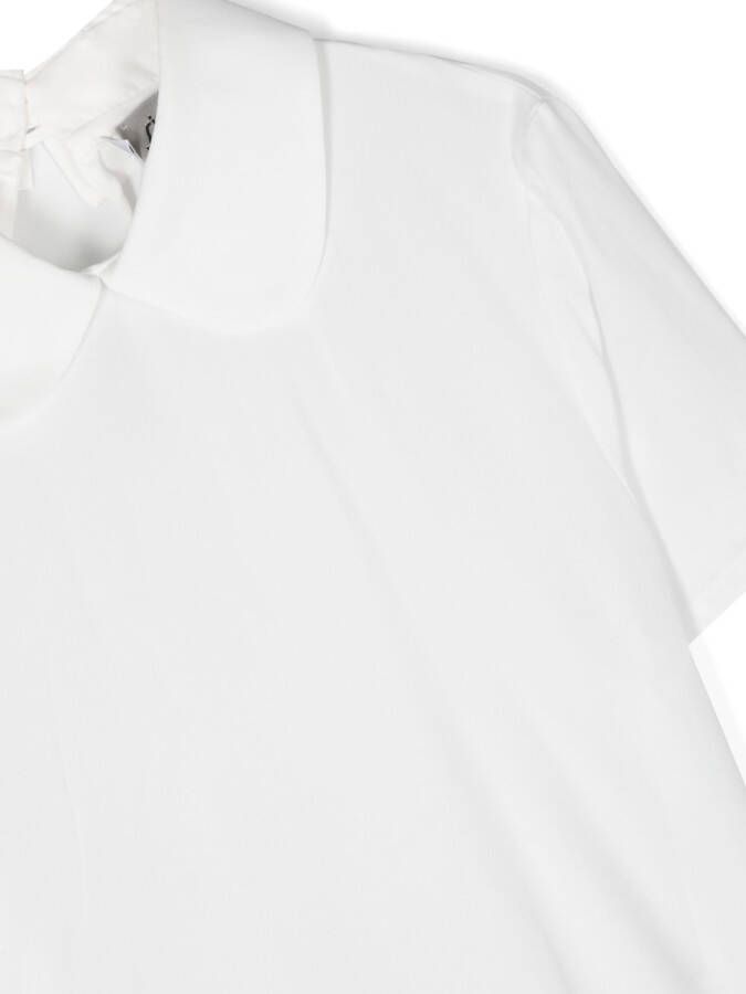 Simonetta Shirt met ronde kraag Wit