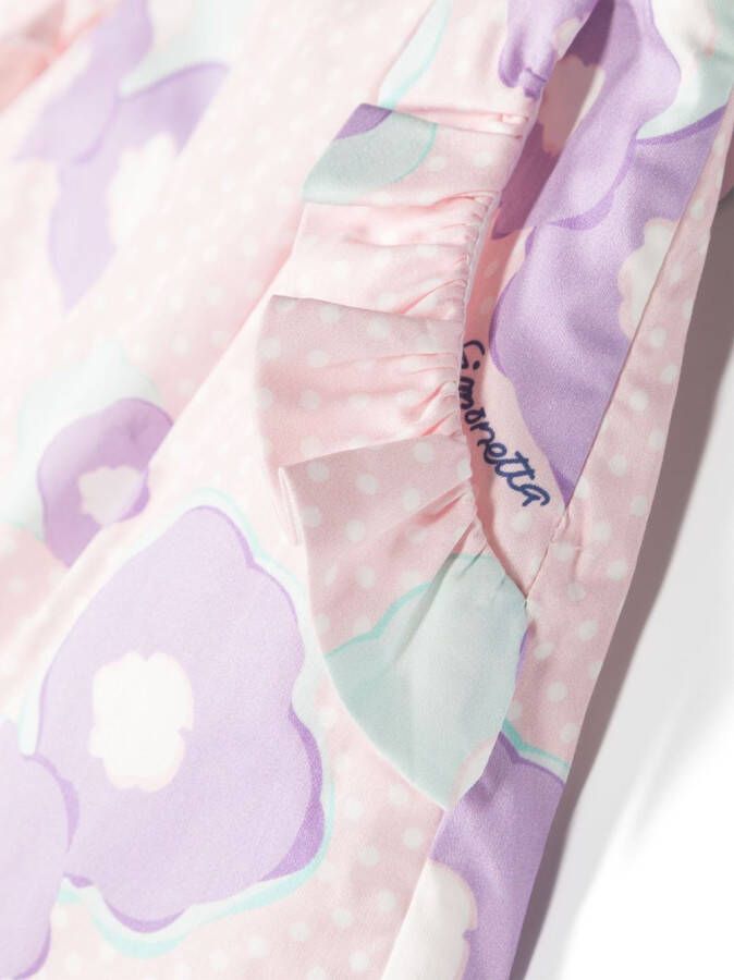 Simonetta Shorts met ruchedetail Roze