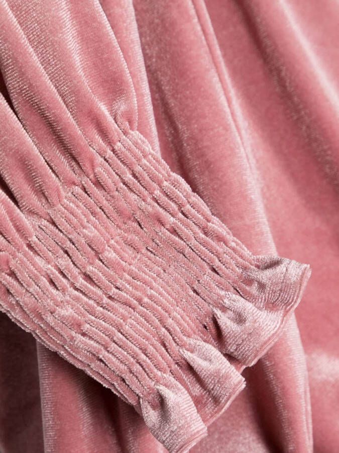 Simonetta Top met fluwelen-effect Roze