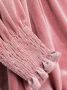 Simonetta Top met fluwelen-effect Roze - Thumbnail 3