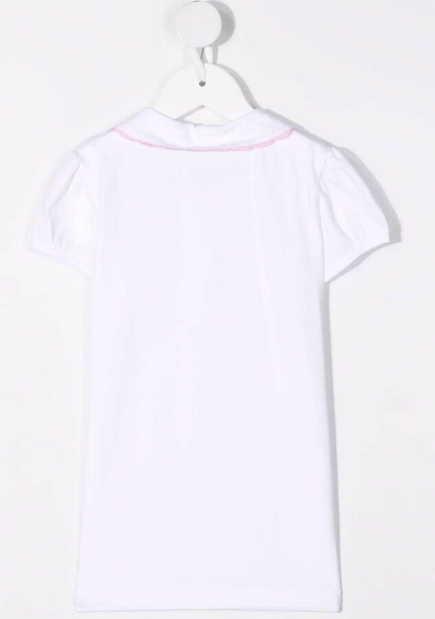 Siola Blouse met contrasterende afwerking Wit