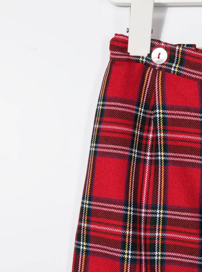 Siola Geruite shorts Rood