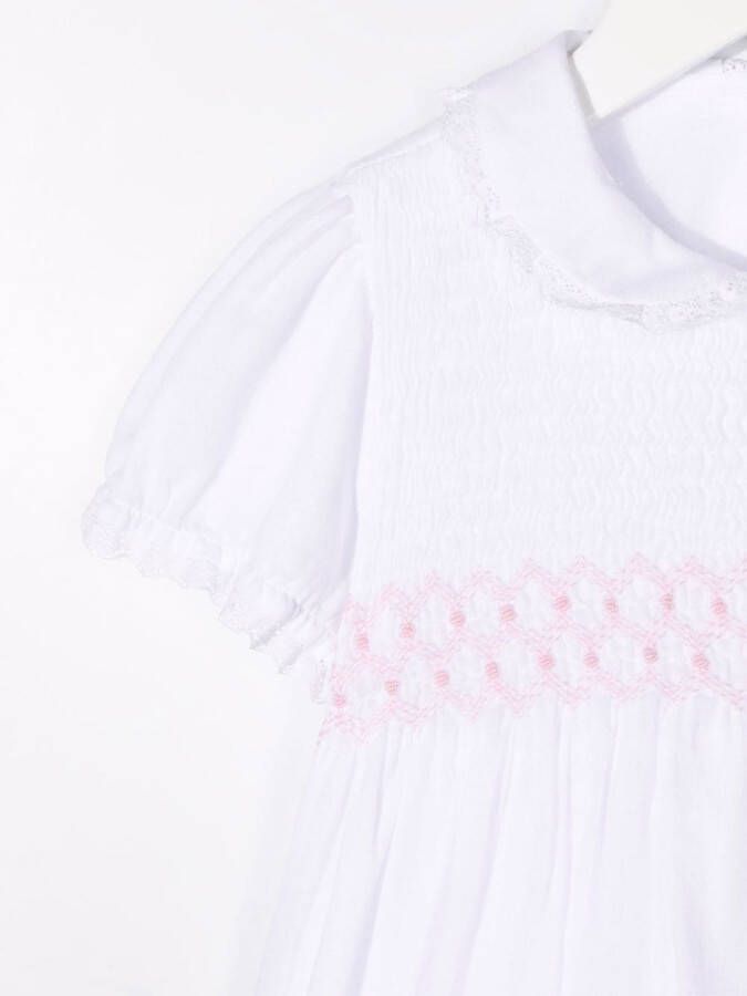 Siola Jurk met contrasterende afwerking Wit