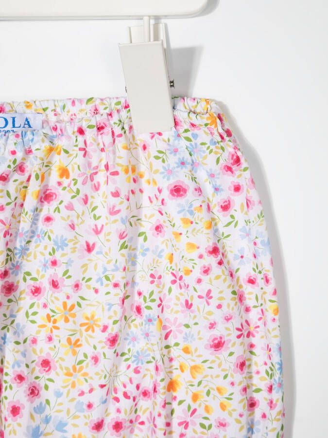 Siola Shorts met bloemenprint Beige