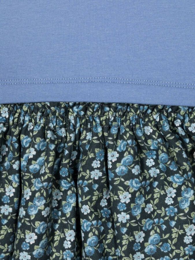 Siola Tweedelige set met bloemenprint Blauw