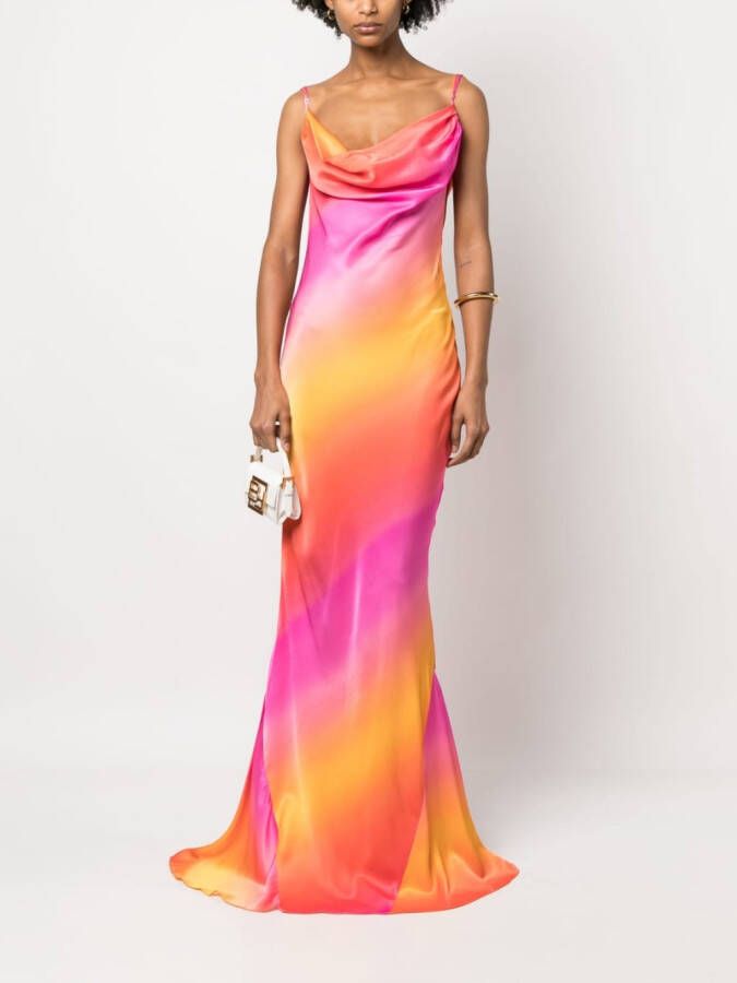Sisters Maxi-jurk met kleurverloop PINK SUNSET