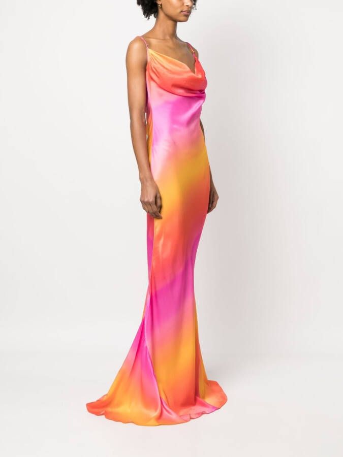 Sisters Maxi-jurk met kleurverloop PINK SUNSET